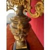 Paire de grands Candélabres en bronze doré XIXe siècle 10