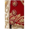 Habit complet du costume de Napoléon en velours rouge brodé or 1987 19