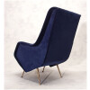 Paire De Fauteuils Italiens – Aldo Morbelli Pour Isa Bergamo – Bleu Nuit – Ca 1950 17