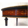 Table Violonnée Époque Napoléon III – Riche Marqueterie – Poirier Noirci – 19ème 26