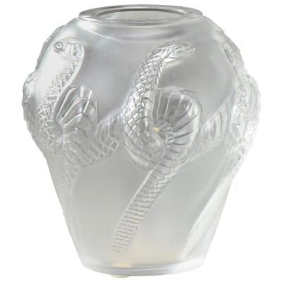 Cristal Lalique :Vase « Serpent »