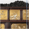 Bureau Japonais et Anglais en laque noir et rouge à panneaux laqué d’or et incrustations, XIXe 18