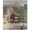 ABEL TRUCHET Louis Peinture Française Belle Epoque Paris vue de Montmartre Huile sur toile signée 22