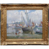 BARNOIN Henri tableau 20ème siècle Bretagne port de Concarneau Peinture huile sur toile signée 12