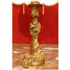 Luminaire Pied de lampe ancien en bronze doré fin XIXème siècle signé Gagneau 18