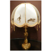 Luminaire Pied de lampe ancien en bronze doré fin XIXème siècle signé Gagneau 14