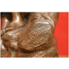 MOREAU Mathurin Bronze Ancien Original Signé XIXème Siècle Maternité Jeune Femme avec son enfant 24