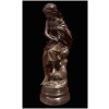 MOREAU Mathurin Bronze Ancien Original Signé XIXème Siècle Maternité Jeune Femme avec son enfant 22