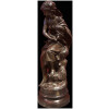 MOREAU Mathurin Bronze Ancien Original Signé XIXème Siècle Maternité Jeune Femme avec son enfant 16