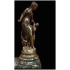 Moreau Mathurin Bronze Signé Ancien Original 19ème Siècle “La Reconnaissance” 18