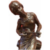 MOREAU Mathurin Bronze XIXème Ancien Original Signé Femme au violon 19ème siècle 16