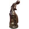 MOREAU Mathurin Bronze XIXème Ancien Original Signé Femme au violon 19ème siècle 22