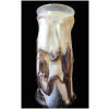 NOVARO Vase en verre soufflé signé et daté 1989 12