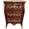 Petite commode Parisienne galbée trois faces d’époque Louis XV Antoine Gosselin 13