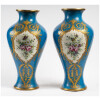 Paire de Vases bleu céleste St. Sèvres XIXème 12