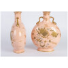 Paire de Vases roses forme gourde XIXème Minton 18