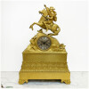 Ormolu gilt bronze clock “Napoleon Bonaparte on horseback” silk suspension, 47 cm height, (Deb. XIXe) 5