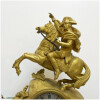 Ormolu gilt bronze clock “Napoleon Bonaparte on horseback” silk suspension, 47 cm height, (Deb. XIXe) 6