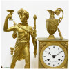 Pendule empire bronze doré au mercure, sujet Bacchus, signée Duval à Paris, mouvement avec suspension à fil de soie, haut. 44 cm, (1810-1820) 6