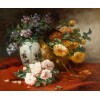 Henri Cauchois (1850 – 1911) : Nature morte aux bouquets de roses. 11