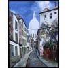 MACLET Elisée Peinture 20è école Française Paris Vue De Montmartre Le Sacré Coeur Huile Signée 13