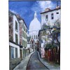 MACLET Elisée Peinture 20è école Française Paris Vue De Montmartre Le Sacré Coeur Huile Signée 12