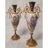 Paire De Vases Signés Sylvi – Porcelaine De Sèvres & Bronze Doré – 19ème 17