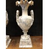 Grande Paire De Vases En Albâtre Italie Fin XIXème H : 72 Cm 17