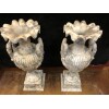 Grande Paire De Vases En Albâtre Italie Fin XIXème H : 72 Cm 18