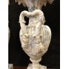 Grande Paire De Vases En Albâtre Italie Fin XIXème H : 72 Cm 20