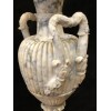 Grande Paire De Vases En Albâtre Italie Fin XIXème H : 72 Cm 24