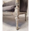 Canapé Style Louis XVI – Riche Sculpture – Bois Patiné – 19ème 20