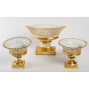 3 Coupes Porcelaine de Paris ( blanches et or ) 15