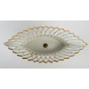 3 Coupes Porcelaine de Paris ( blanches et or ) 20