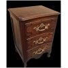 Petite Commode Trois Tiroirs En Noyer Et Chêne 18ème Siècle 22