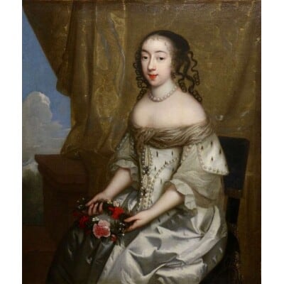 Charles Beaubrun (1604 – 1694): Portrait d’Henriette d’Angleterre, duchesse d’Orléans. 3