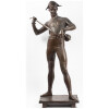 Paul Dubois (1829-1905), « L’arlequin », bronze à patine brune, XIXe » 15