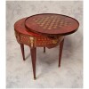 Table Bouillotte Style Louis XVI – Marqueterie de Cubes – Palissandre & Bois de Rose – Fin 18eme 22