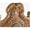 Fauteuil d’apparat “Adam et Eve” en bois sculpté doré et laqué, XIXe 19