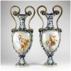 Paire de vases Italien en porcelaine, XIXe 15