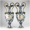 Paire de vases Italien en porcelaine, XIXe 22