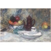 CAMOIN Charles Peinture 20è siècle Nature morte Coupe de fruits et cafetière Huile sur toile signée 19