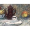 CAMOIN Charles Peinture 20è siècle Nature morte Coupe de fruits et cafetière Huile sur toile signée 16