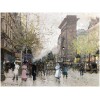 Galien Laloue Eugène French Painting 20th Century View Of Paris Animation Boulevard St Denis Gouache signée 21