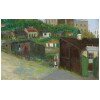 Elisée MACLET Tableau Français 20ème siècle Paris Montmartre Moulin de La Galette Le maquis Huile Signée 22