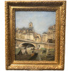 LEPINE Stanislas Paris, Le pont Louis Philippe en 1878 Huile sur toile signée catalogue raisonné N°54 16