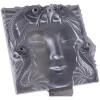 Lalique France : «Masque de femme» Plaque Décorative, Support Métal 10