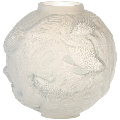 René lalique : Vase “Formose” verre opalescent