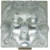 Lalique France : «Masque de femme» Plaque Décorative, Support Métal 7