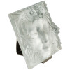 Lalique France : «Masque de femme» Plaque Décorative, Support Métal 8